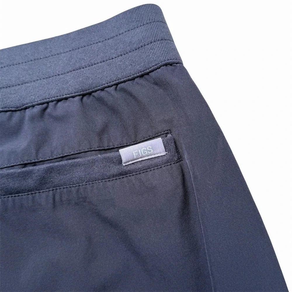 FIGS Men's Scrub Jogger Pants Size M Navy Blue Teal Drawstring Cargo